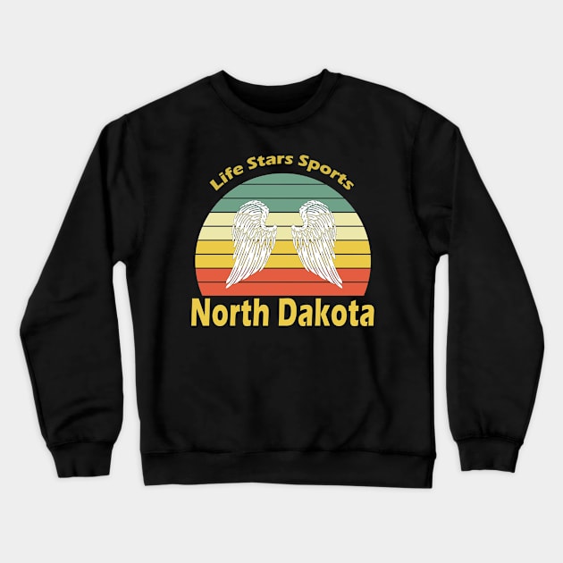 North Dakota Crewneck Sweatshirt by Alvd Design